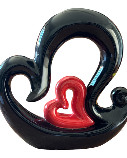 Vază ceramică în formă de inimă 24cm