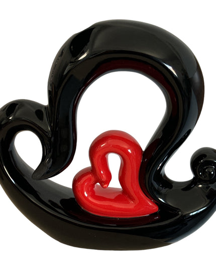 Vază ceramică în formă de inimă 24cm