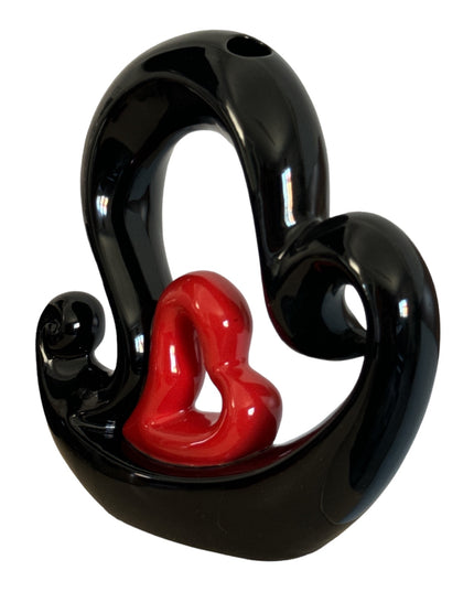 Vază ceramică în formă de inimă 24cm