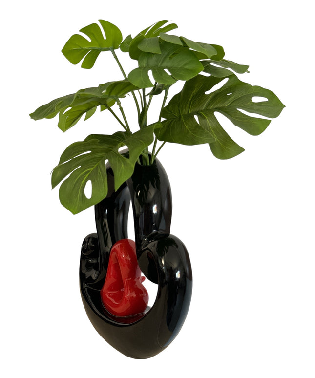 Vază ceramică în formă de inimă 24cm