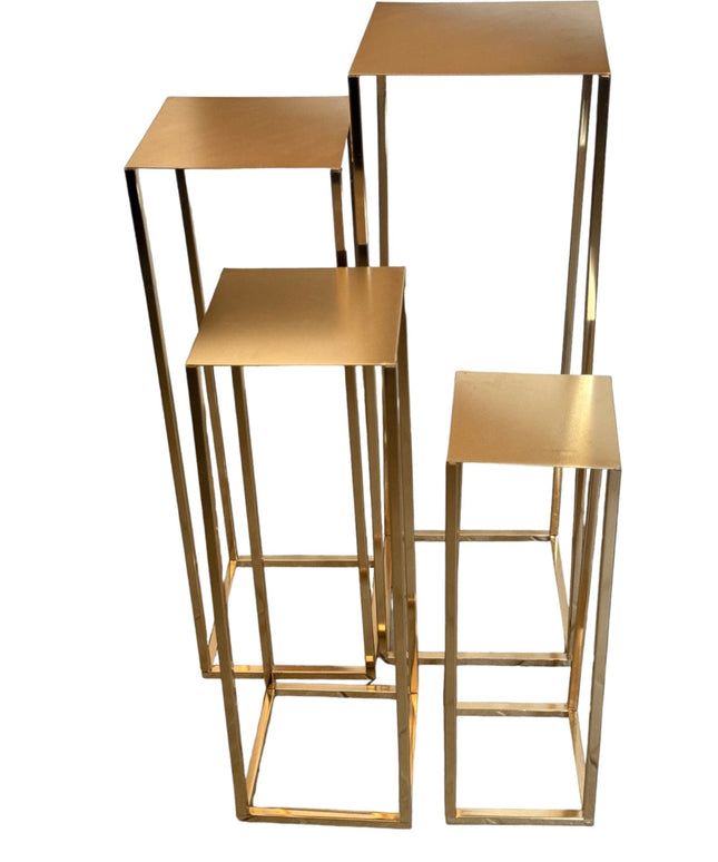 Set de 4 mese metalice 79x25cm
