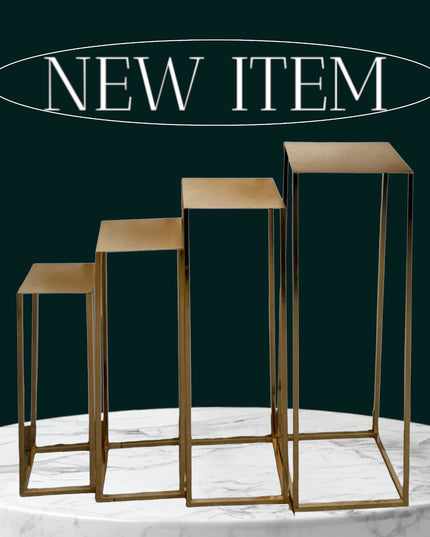 Set de 4 mese metalice 79cm