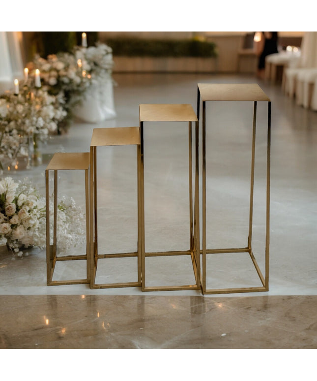 Set de 4 mese metalice 79x25cm