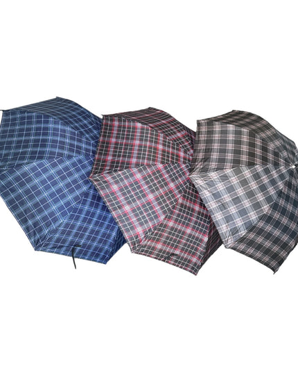 Umbrelă baston cu carouri 115cm