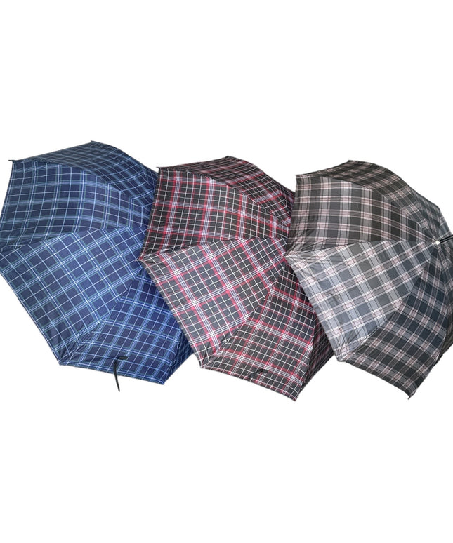 Umbrelă baston cu carouri 115cm