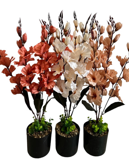 Ghiveci Orhidee artificială 65cm