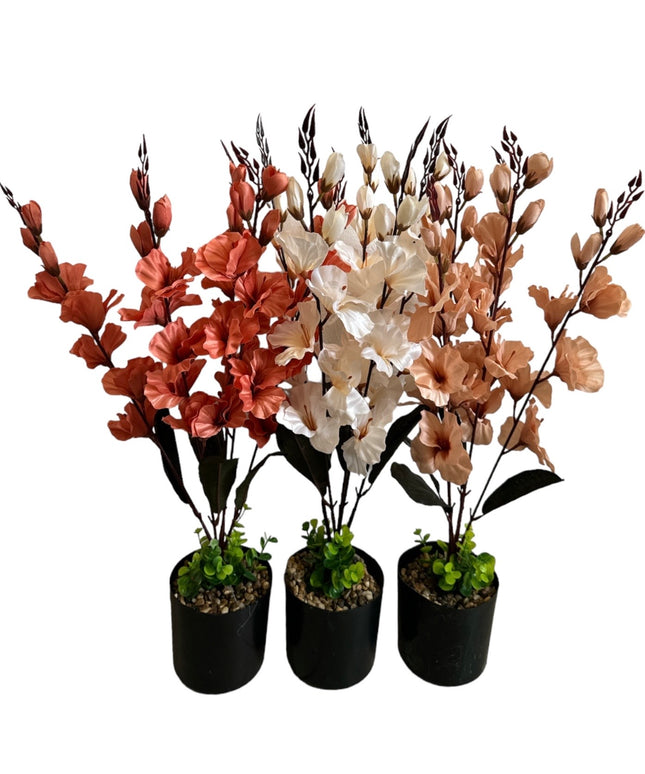 Ghiveci Orhidee artificială 65cm