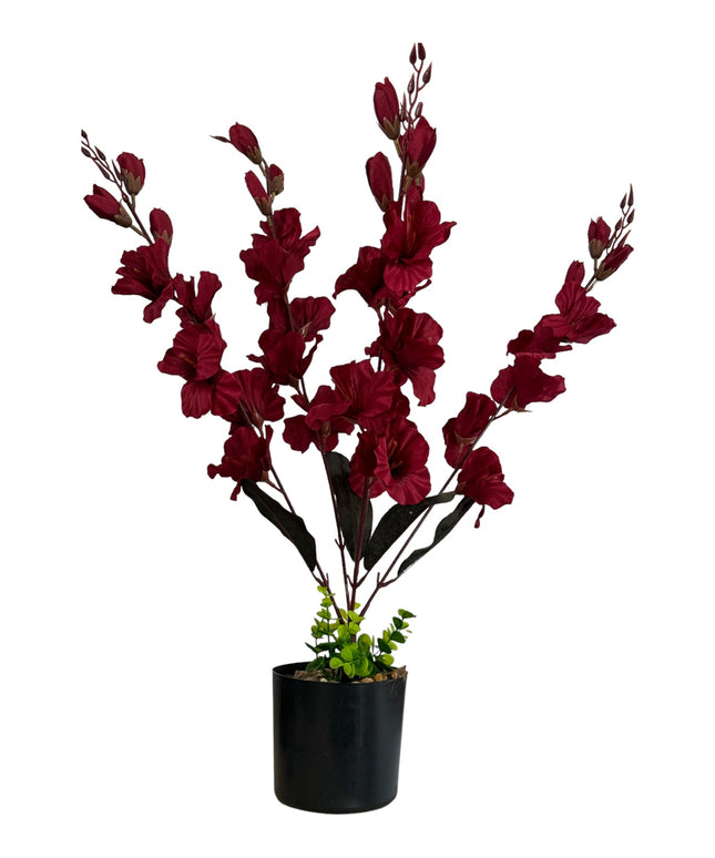 Ghiveci Orhidee artificială 65cm
