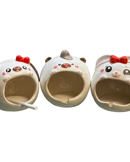 Scrumieră ceramică animale haioase 12cm