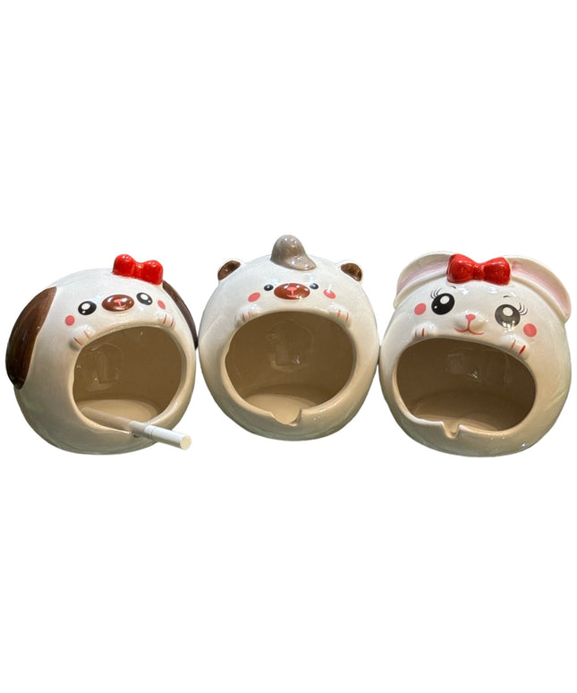 Scrumieră ceramică animale haioase 12cm