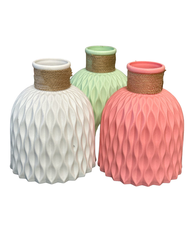 Vaze plastic 3/set P064 15cm