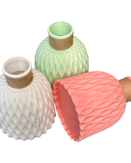 Vaze plastic 3/set P064 15cm