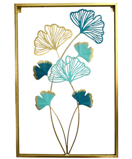 Tablou metalic cu flori 60 x 40cm