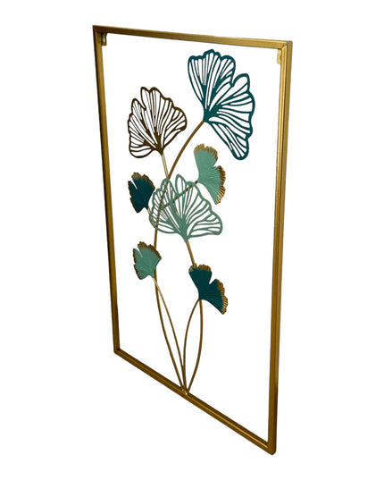 Tablou metalic cu flori 60 x 40cm