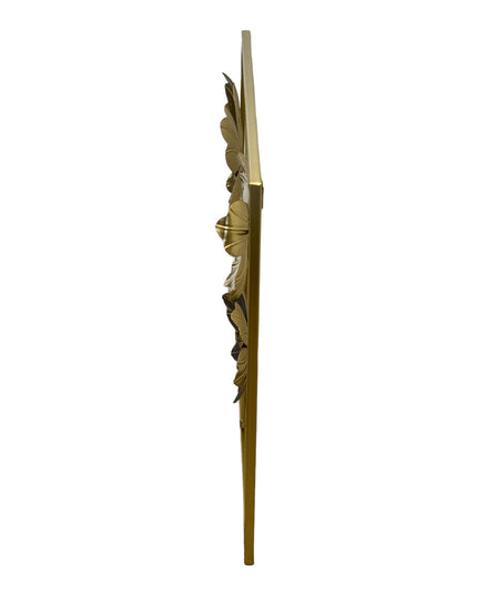 Tablou metalic cu flori 3D 45cm