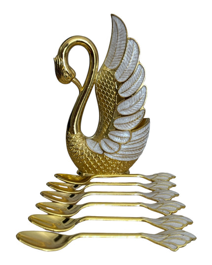 Suport Lebădă cu 6 lingurițe 15cm