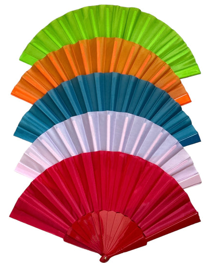 Evantai plastic cu pânză 6/set