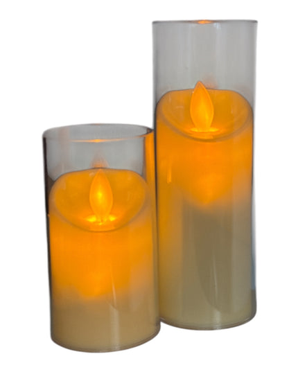 Lumânare LED dinamică cu baterii 2/set 15cm