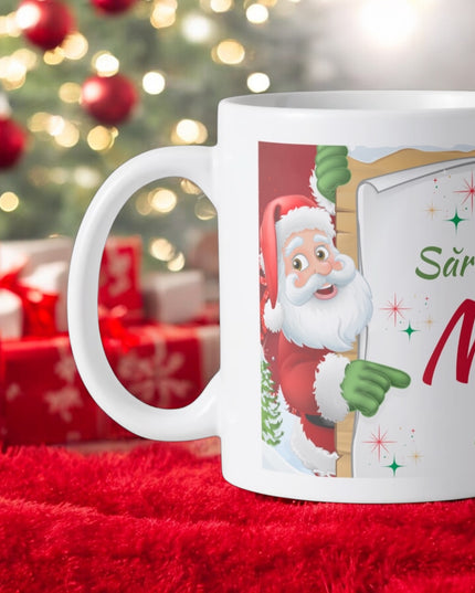 Cană Crăciun cu mesaj pentru Femei