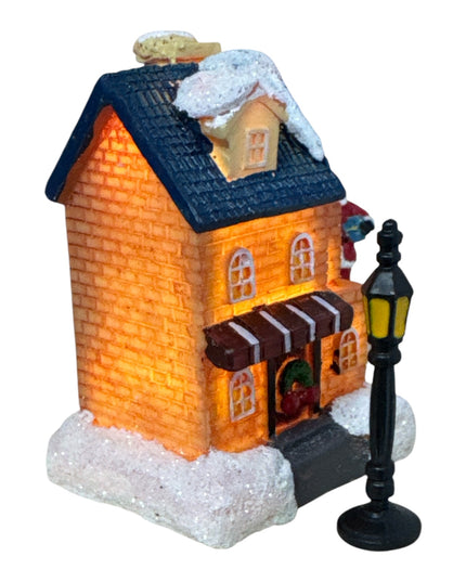 Set decorațiuni de Crăciun - Sat de iarnă iluminat 902-5