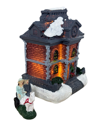 Set decorațiuni de Crăciun - Sat de iarnă iluminat 902-5