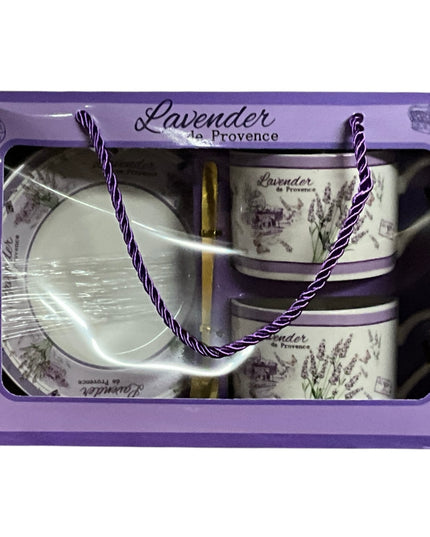 Set cadou 2 căni cu farfurie și linguriță HM16