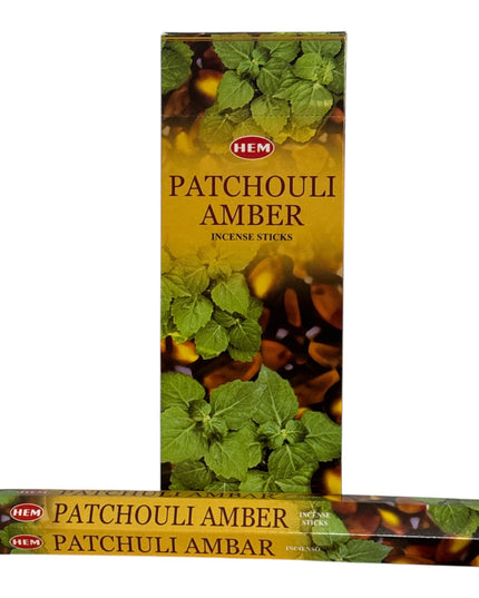 Bețișoare parfumate HEM 6/set PATCHOULI AMBER