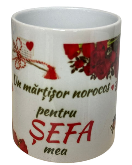 Cană cu mesaj Mărțișor pentru Femei 330ml