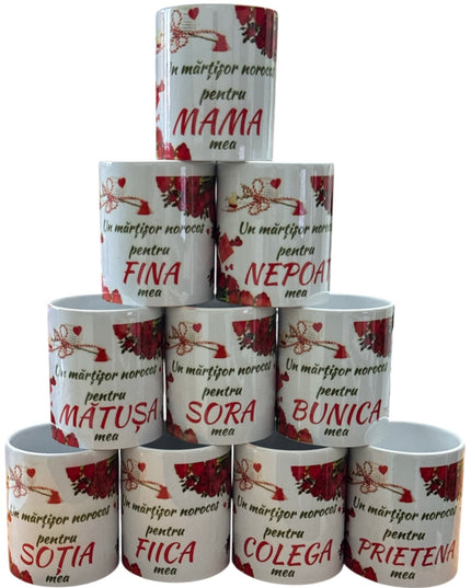 Cană cu mesaj Mărțișor pentru Femei 330ml
