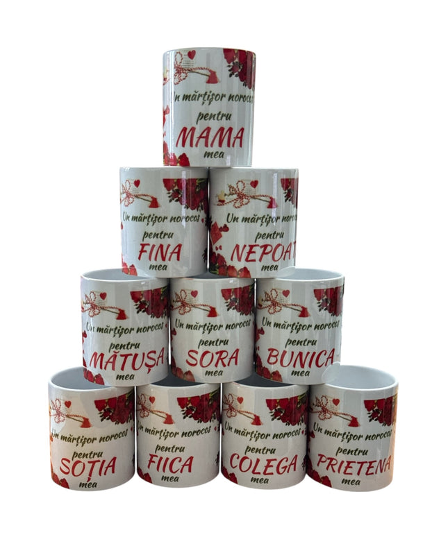 Cană cu mesaj Mărțișor pentru Femei 330ml