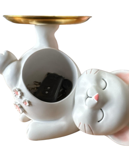 Pisică decor suport chei 26cm 1217-7