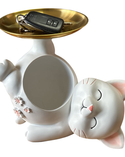 Pisică decor suport chei 26cm 1217-7