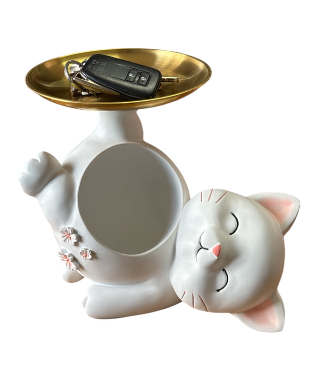 Pisică decor suport chei 26cm 1217-7