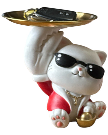 Pisică decor suport chei și pușculiță 19cm 1217-4