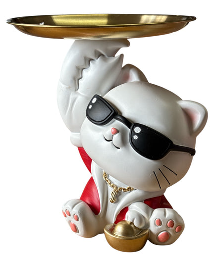 Pisică decor suport chei și pușculiță 19cm 1217-4