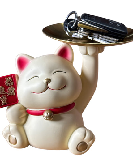 Pisică decor suport chei și pușculiță 17cm 1217-5