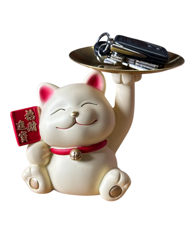 Pisică decor suport chei și pușculiță 17cm 1217-5