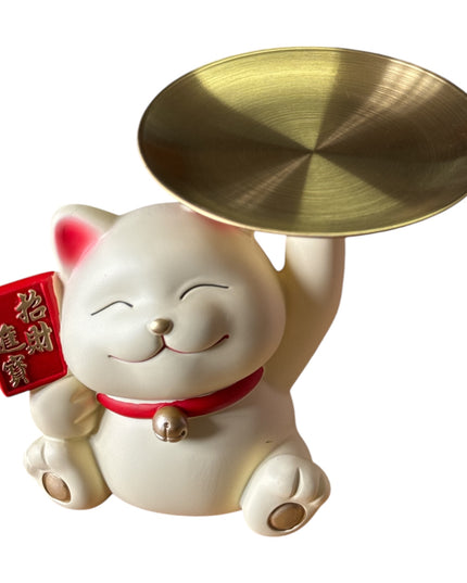 Pisică decor suport chei și pușculiță 17cm 1217-5