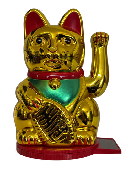 Pisica norocoasă Maneki solară 16cm 1226-1