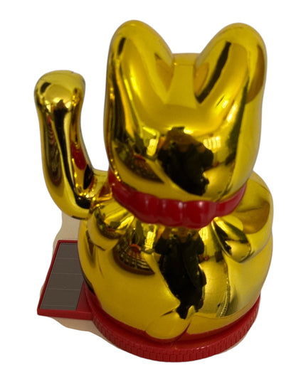 Pisica norocoasă Maneki solară 16cm 1226-1