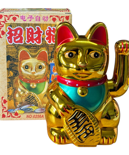 Pisica norocoasă cu baterii Maneki 16cm 1226-2