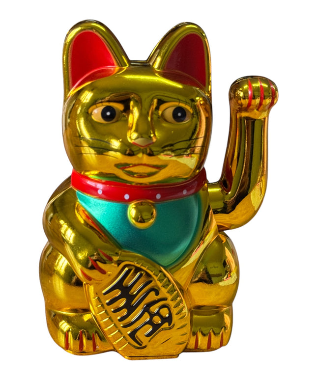 Pisica norocoasă cu baterii Maneki 16cm 1226-2