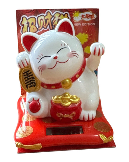 Pisica norocoasă Maneki solară 8cm 1226-5