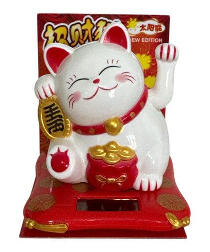 Pisica norocoasă Maneki solară 8cm 1226-5