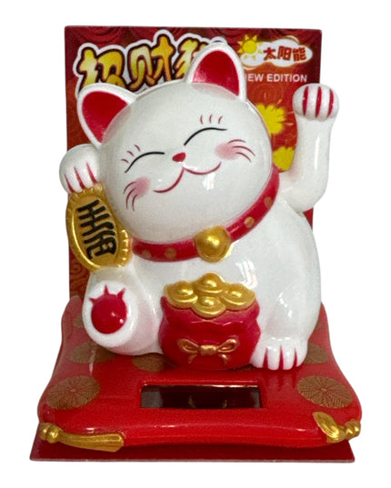 Pisica norocoasă Maneki solară 8cm 1226-5