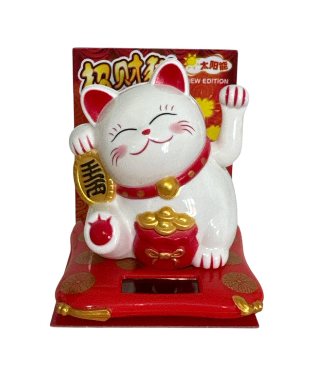 Pisica norocoasă Maneki solară 8cm 1226-5