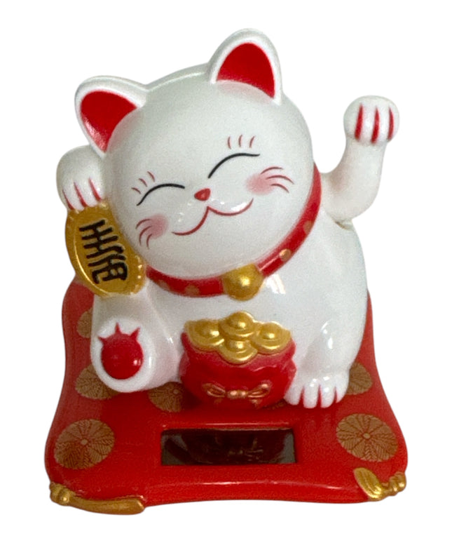 Pisica norocoasă Maneki solară 8cm 1226-5
