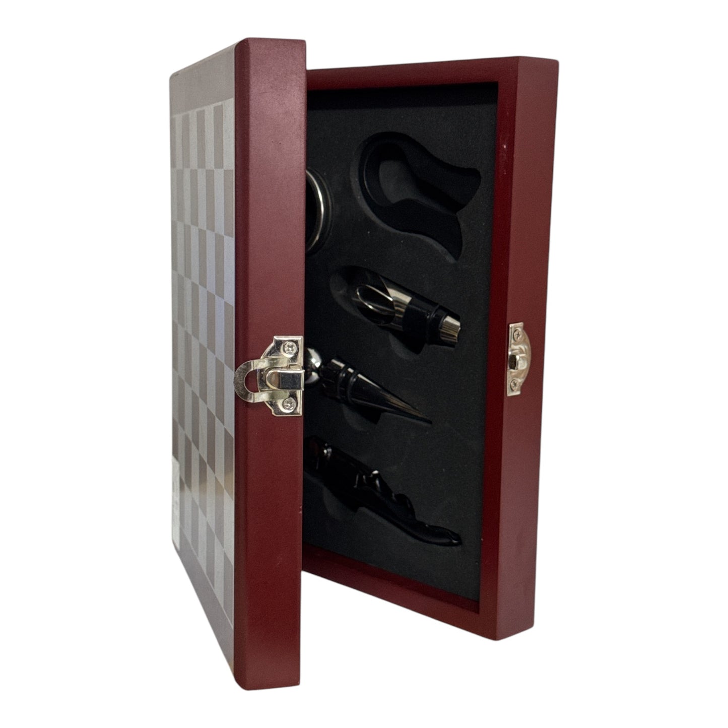 Set Cadou Lux cu Accesorii Vin și Joc de Șah 22cm 1219-6