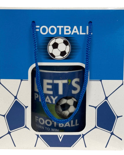 Set cadou cană cu linguriță Football ZH235