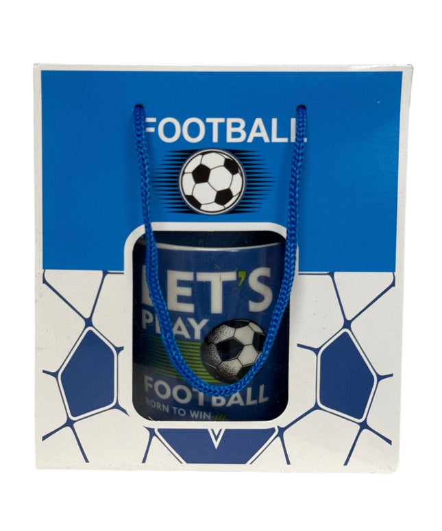 Set cadou cană cu linguriță Football ZH235